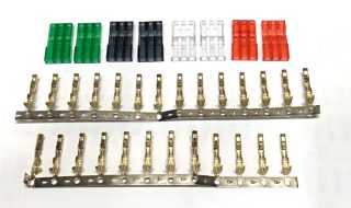 TY1 JR MALE CONNECTOR KIT 4 COLORS 2 EACH GR/RD/SM/CL TY40741