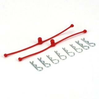 BODY KLIP RETAINERS RED 2PCE DUBRO 2248