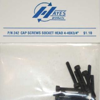 HAYES CAP SCREW SOCKET 4-40 X10