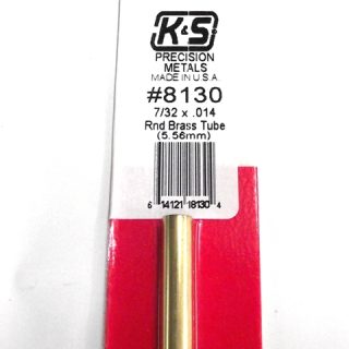 K&S METAL #8130 7/32' OD BRASS TUBE 1PC