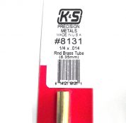 K&S METAL #8131 1/4' OD BRASS TUBE 1PC
