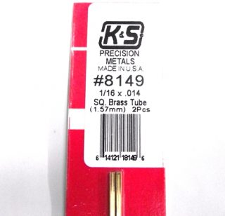 K&S METAL #8149 1/16' OD BRASS TUBE 1PC