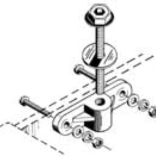 NYLON WING MOUNTING KIT 1PCPK DUBRO 256