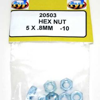 TY1 HEX NUT 5 X .8MM - 10