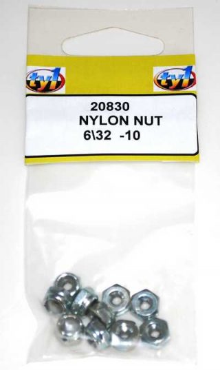 TY1 NYLON NUT 6/32 - 10