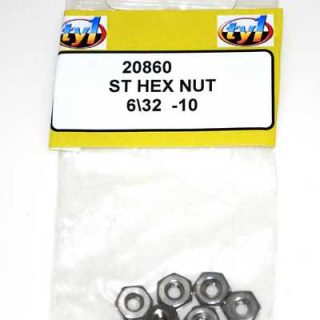 TY1 ST HEX NUT 6/32 - 10