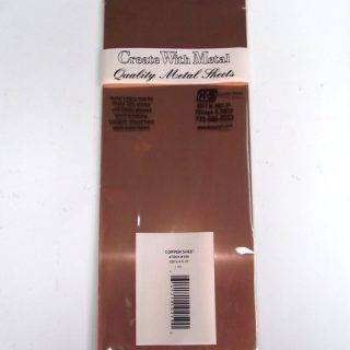K&S METAL #259 .025 4X10' COPPER SHEET METAL 1PC