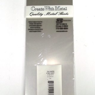 K&S METAL #275 .013 4X1' TIN SHEET METAL 1PC