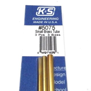K&S METAL #5075 BRASS TUBE 3/32+1/8+5/32 12'