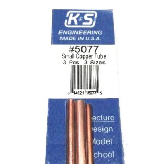 K&S METAL #5077 COPPER TUBE 3/32+1/8+5/32 12'