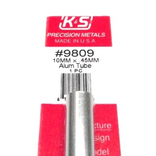 K&S METAL #9809 ALUMINIUM ROUND TUBE 10X300MM
