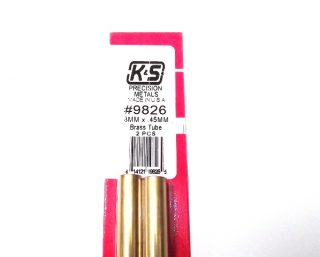K&S METAL #9826 BRASS ROUND TUBE 8X300MM 2PCS