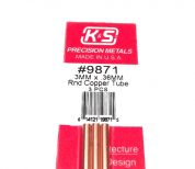 K&S METAL #9871 COPPER ROUND TUBE 3X300MM 3PCS