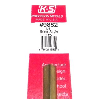 K&S METAL #9882 BRASS ANGLE 1/4X300MM 1PCS