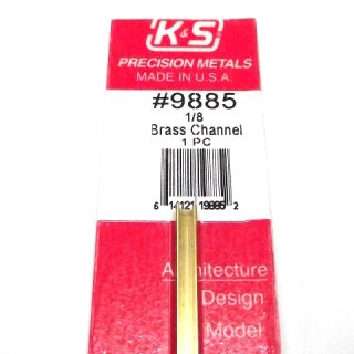 K&S METAL #9885 BRASS CHANNEL 1/8X300MM 1PCS
