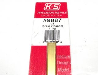K&S METAL #9887 BRASS CHANNEL 1/4X300MM 1PCS
