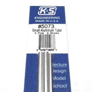 K&S METAL #5073 ALUMINIUM TUBE 3/32-1/8-5/32 X12'