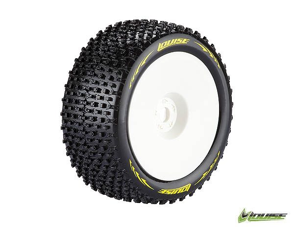 LOUISE T-PIRATE TRUGGY 1/8 SPORT TYRES 0OFFSET WHITE