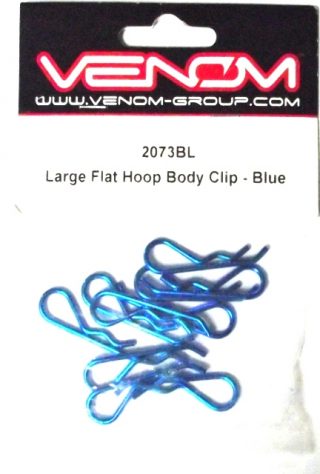 VENOM LARGE HOOP BODY CLIP BLUE 10PCS VEN-2073BL