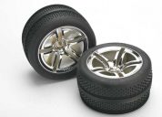 5575 (PART) TRAXXAS TYRES & WHEELS FRONT (2)