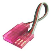 TY1 SERVO EXTENSION LEAD 300MM PINK TY405430P 60 STRAND GOLD PIN