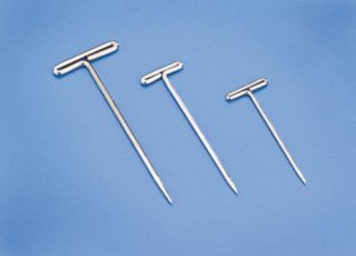 NICKEL PLATED T-PINS 1" DUBRO 252