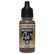 VALLEJO MODEL AIR ACRYLIC PAINT CAMO MED BROWN 71038