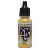 VALLEJO MODEL AIR ACRYLIC PAINT GOLD YELLOW 71078