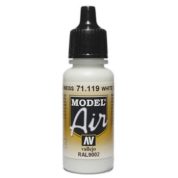 VALLEJO MODEL AIR ACRYLIC PAINT WHITE GREY 71119