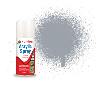 165 HUMBROL ACRYLIC SPRAY PAINT MED SEA GREY SAT 150ml