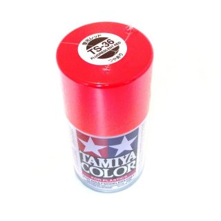 TS-36   TAMIYA ACRYLIC SPRAY PAINT  FLUORESCENT RED