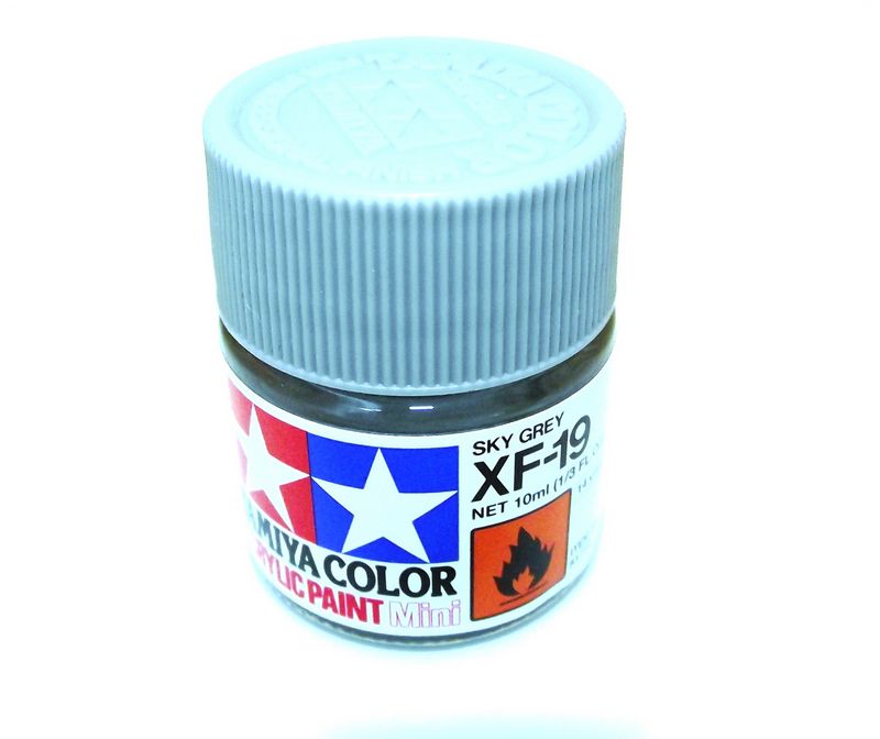 Tamiya Acrilico Mini XF-21 – Pittura Acrilica Modellismo, Colore Sky (Cielo), Flacone Da 10ml, Per Modellini E Hobby Creative