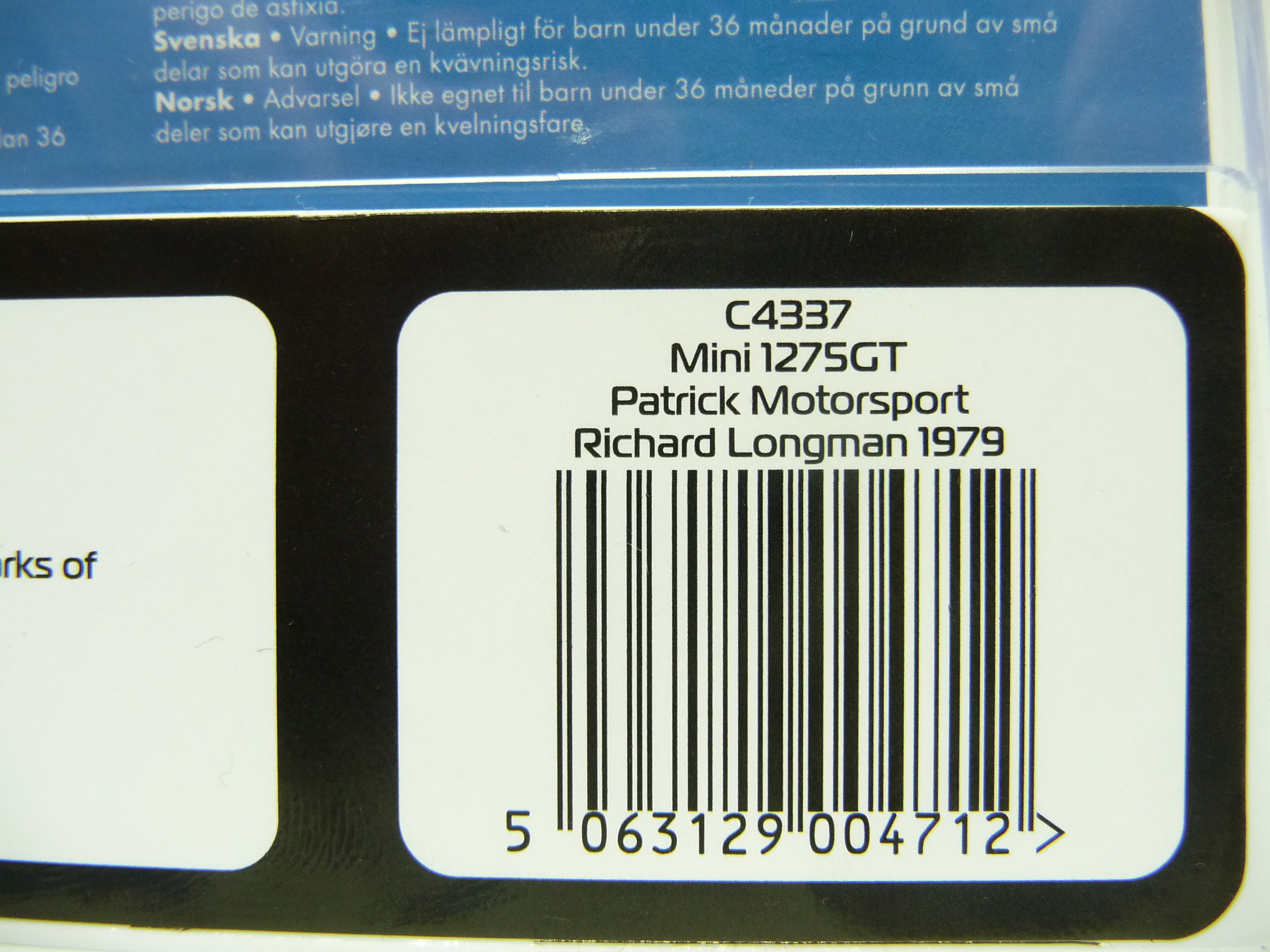 Scalextric C4337 Mini 1275gt - Patrick Motorsport - Richard Longman 1979 - Image 8