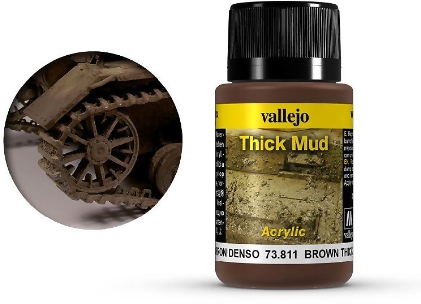 Vallejo Weathering Effects Brown Thick Mud 40ml