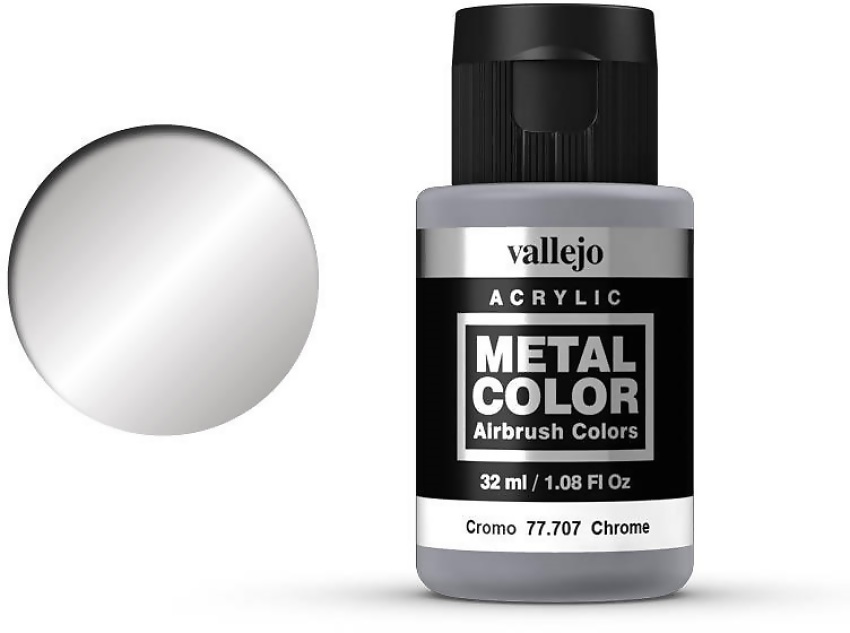Vallejo Metal Color Chrome 32 Ml Acrylic Paint