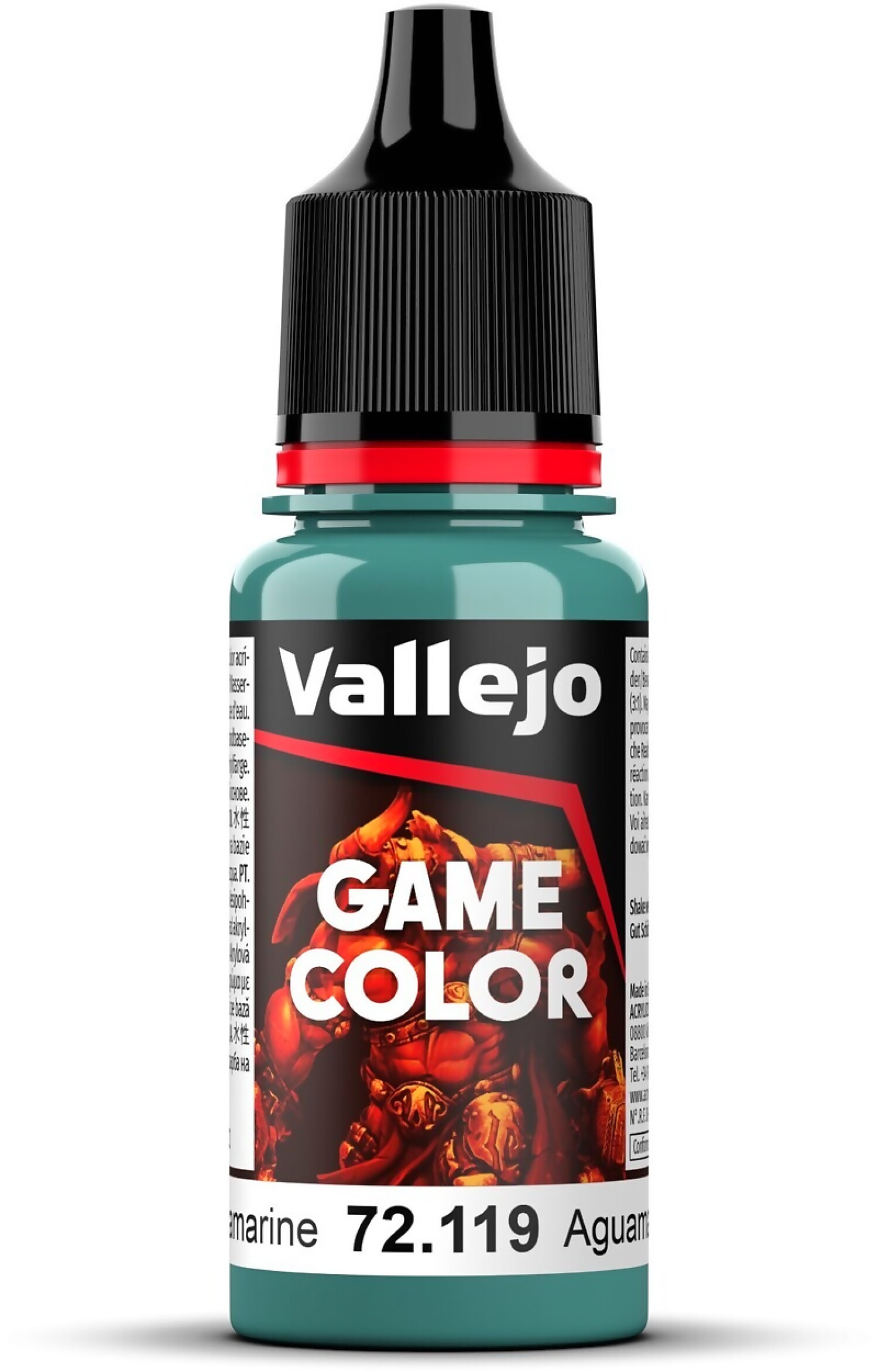 Vallejo Game Colour 72119 Aquamarine 18ml Acrylic Paint - New Formulation