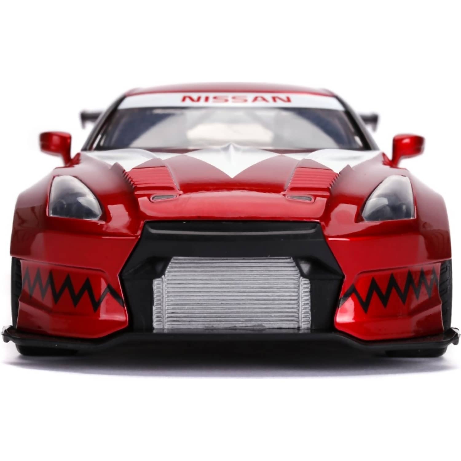 Jada Toys - Power Rangers 2009 Nissan GT-R with Red Ranger 1:24 Scale Diecast Vehicle & Figure Set - Image 4