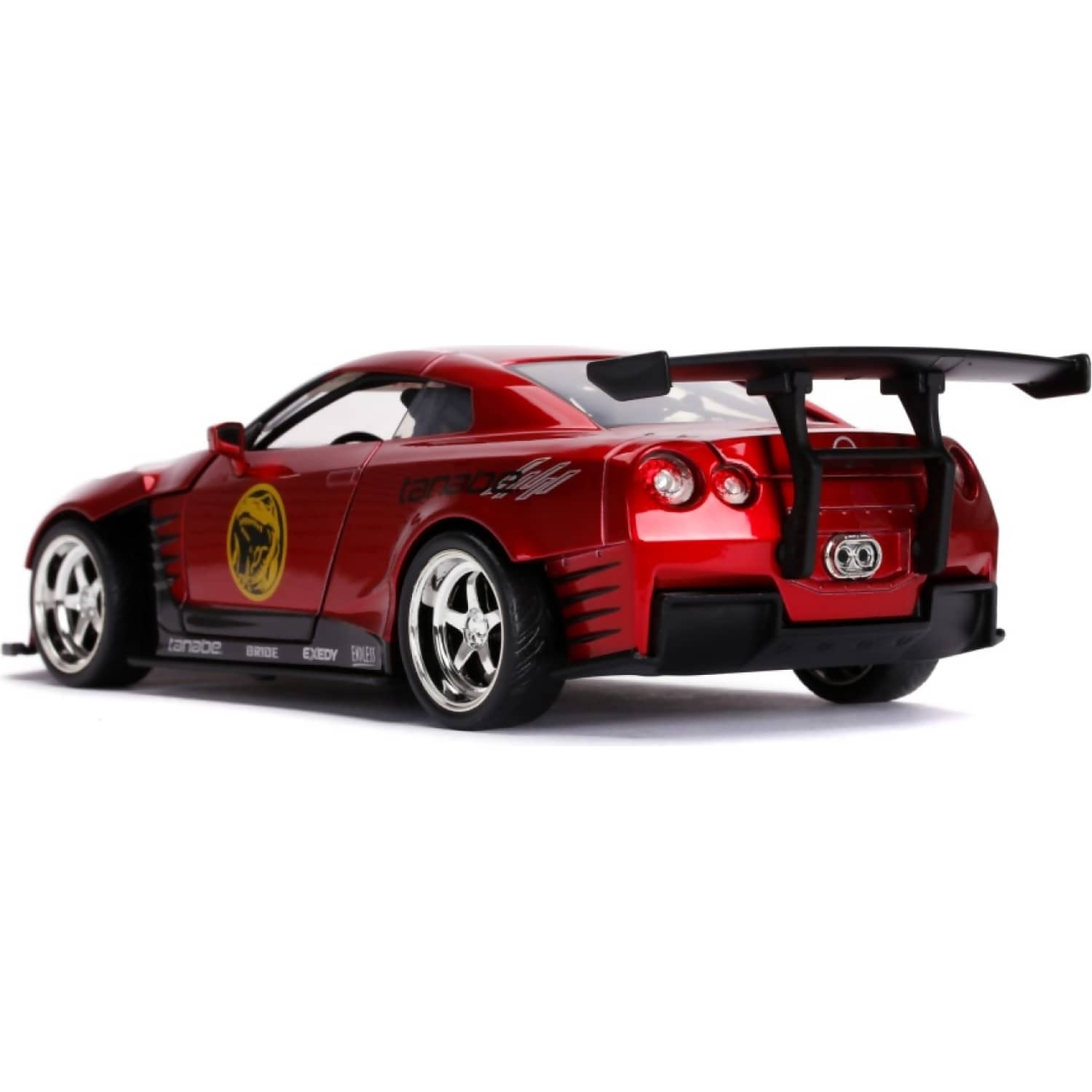 Jada Toys - Power Rangers 2009 Nissan GT-R with Red Ranger 1:24 Scale Diecast Vehicle & Figure Set - Image 9