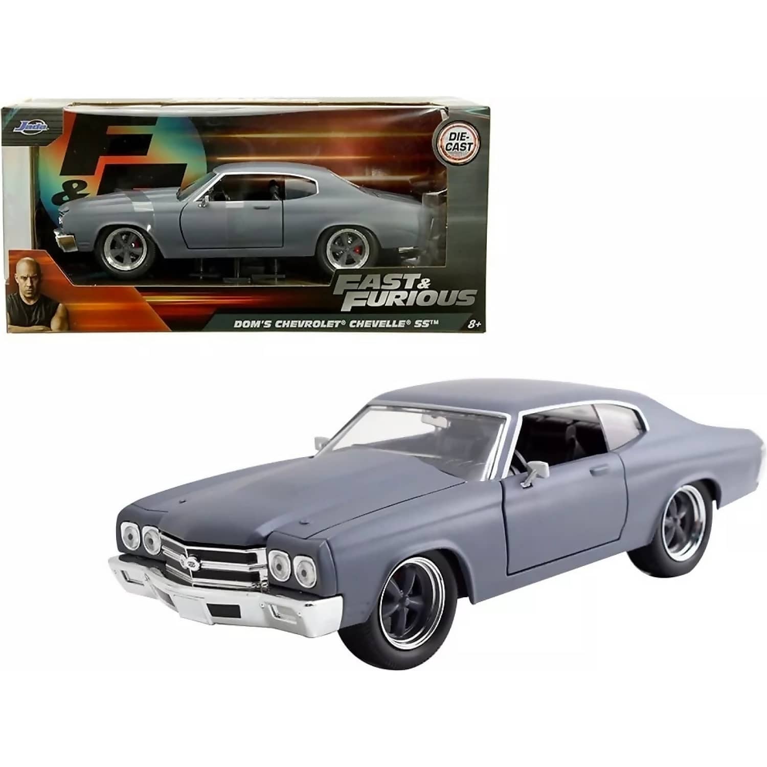 Jada Toys - Fast & Furious - 1970 Dom's Chevy Chevelle SS 1:24 Scale Diecast Vehicle - Image 2