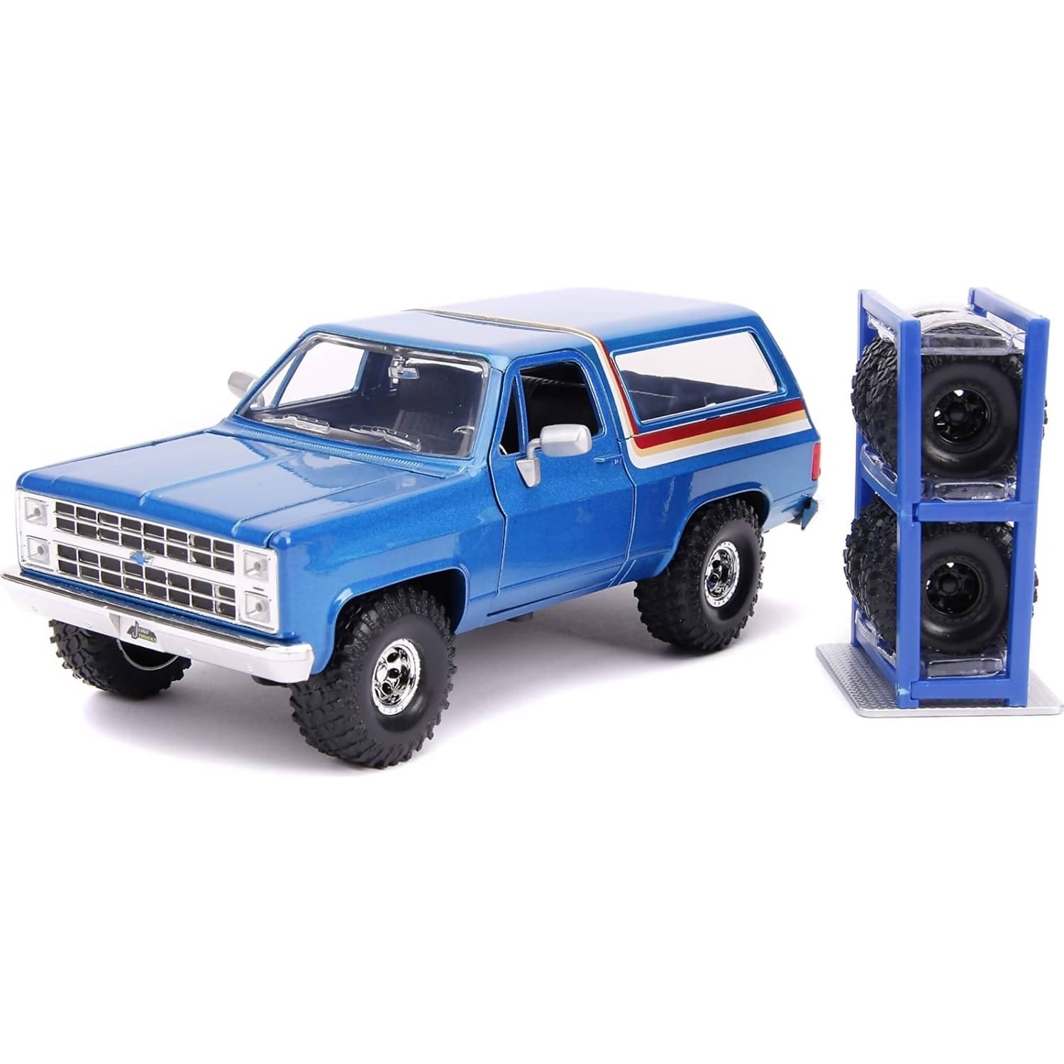 Jada Toys - Just Trucks 1980 Chevy K5 Blazer Blue 1:24 Scale Diecast Vehicle - Image 2