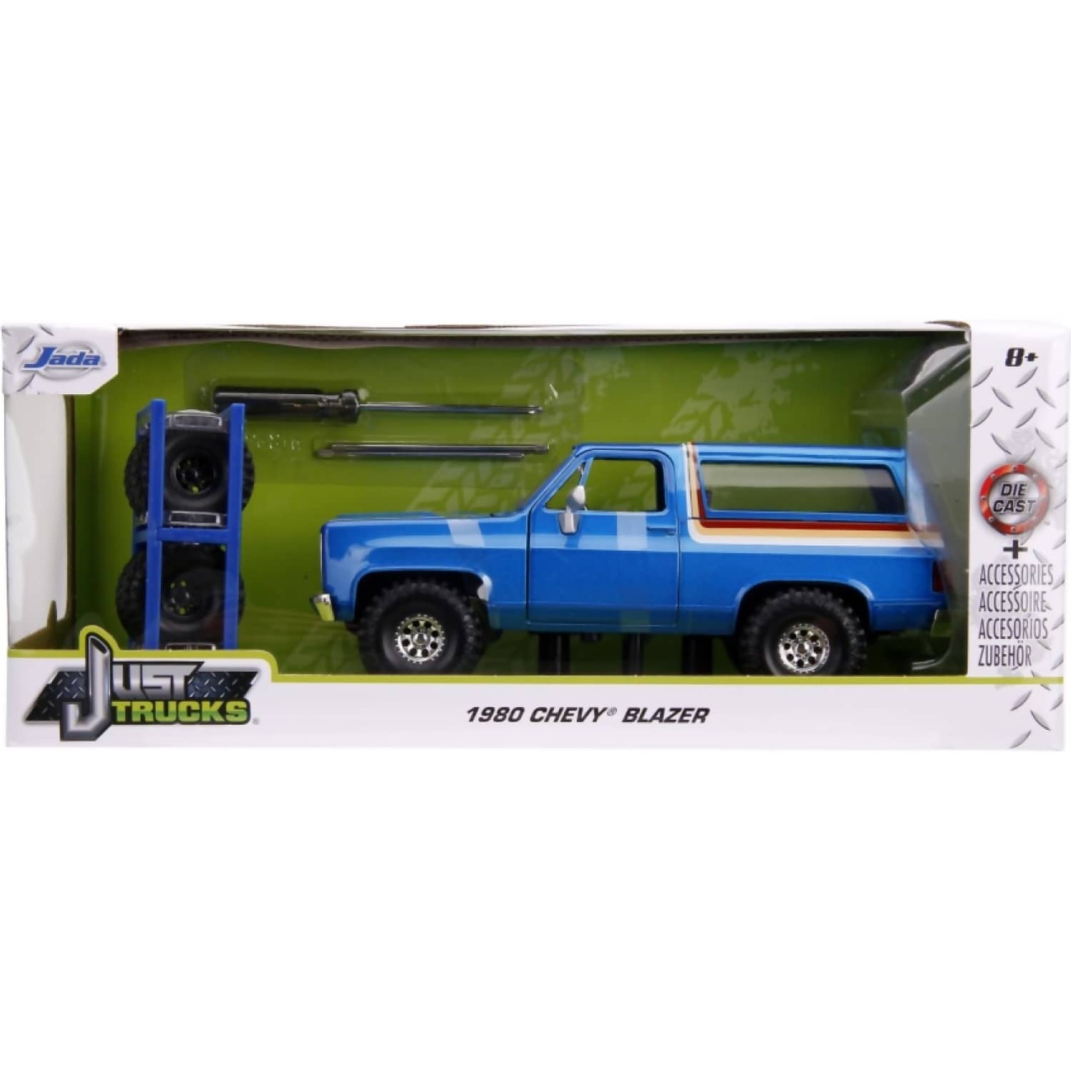 Jada Toys - Just Trucks 1980 Chevy K5 Blazer Blue 1:24 Scale Diecast Vehicle - Image 4