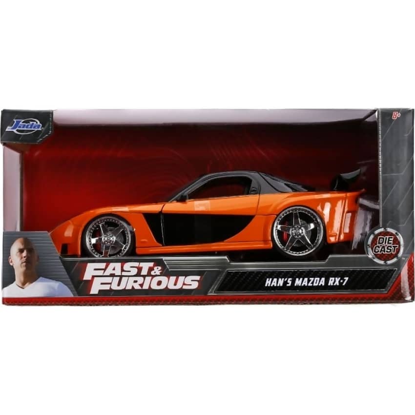 Jada Toys - Fast & Furious Han's Mazda RX-7 1:24 Scale Diecast Vehicle - Image 8