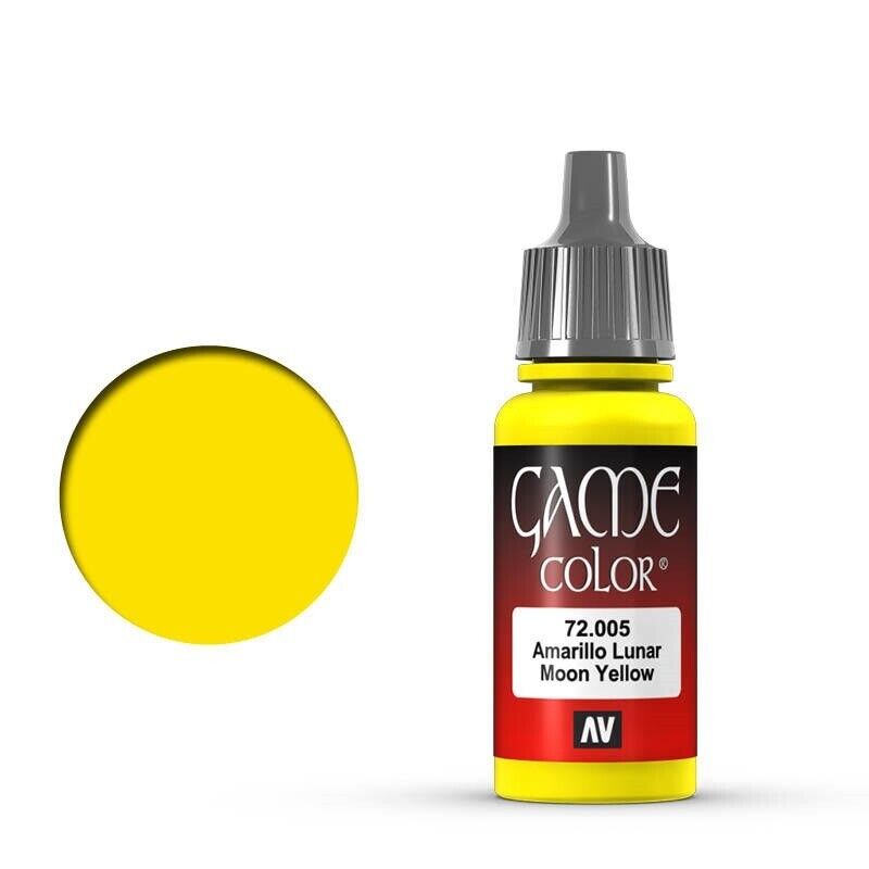 VALLEJO GAME 72005 Color Moon Yellow 17ml Acrylic Paint