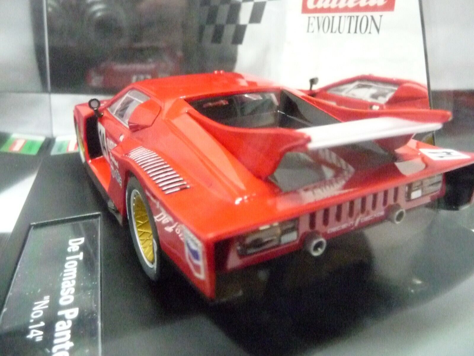 Carrera EVO 1:32 De Tomaso Pantera No.14 slot car also suits scalextric - Image 6