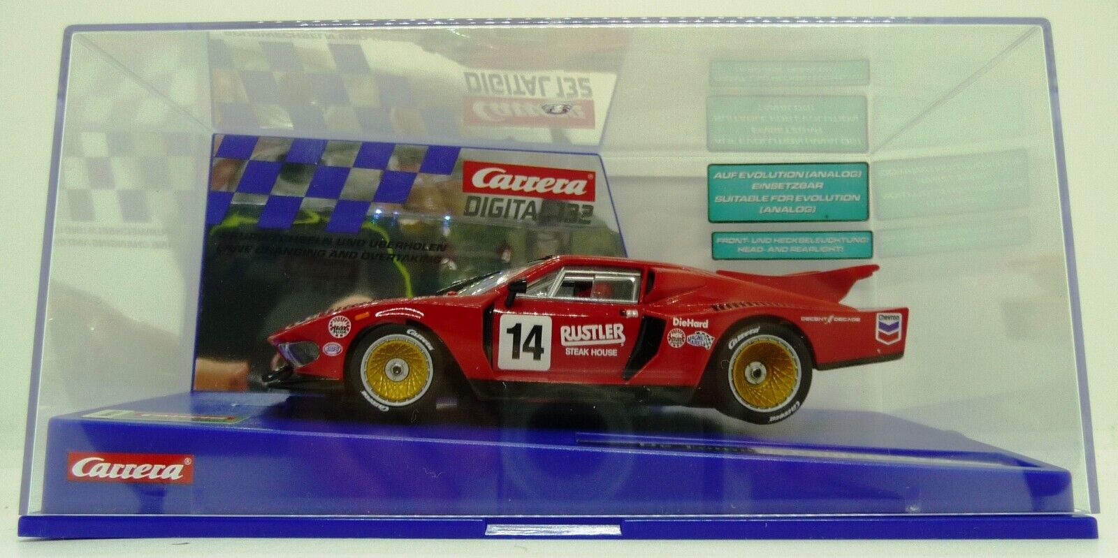 Carrera EVO DIGITAL 1:32 De Tomaso Pantera Gr 5 No 14 slot car also suits scalextric - Image 3