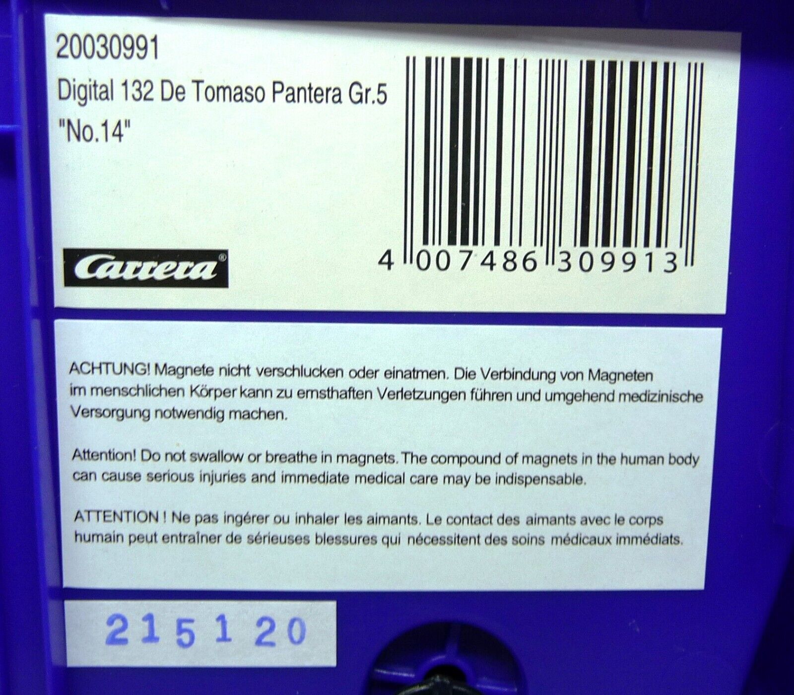 Carrera EVO DIGITAL 1:32 De Tomaso Pantera Gr 5 No 14 slot car also suits scalextric - Image 7