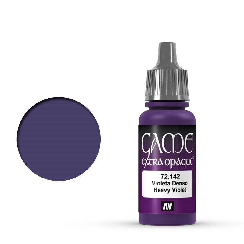 VALLEJO GAME 72142 Color Extra Opaque Heavy Violet 17ml Acrylic Paint