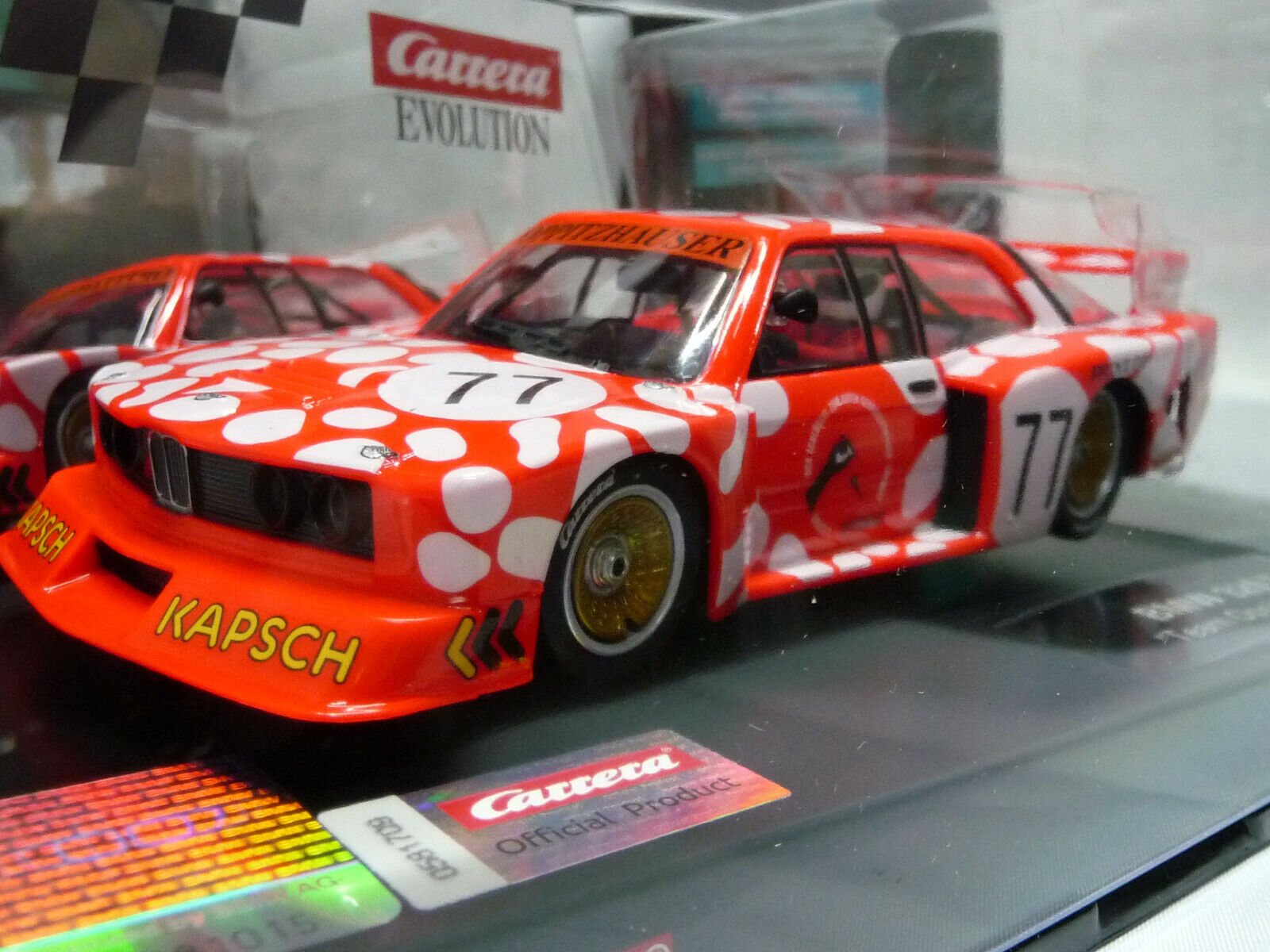 Carrera EVO 1:32 BMW 320 Turbo Team Oppitzhauser No77 slot car also suits scalextric - Image 3