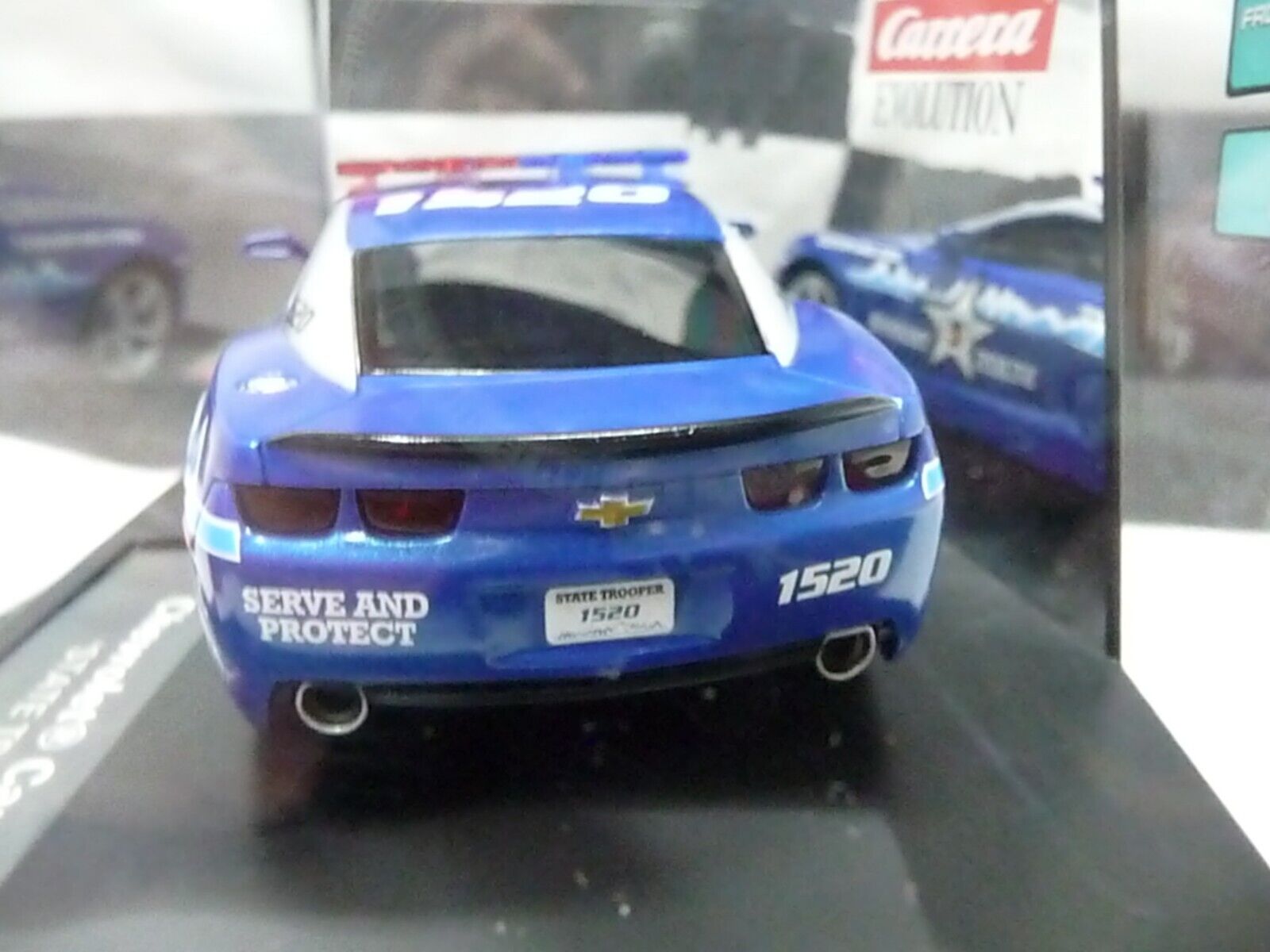 Carrera EVO 1:32 Chevrolet Camaro State Trooper slot car also suits scalex - Image 6