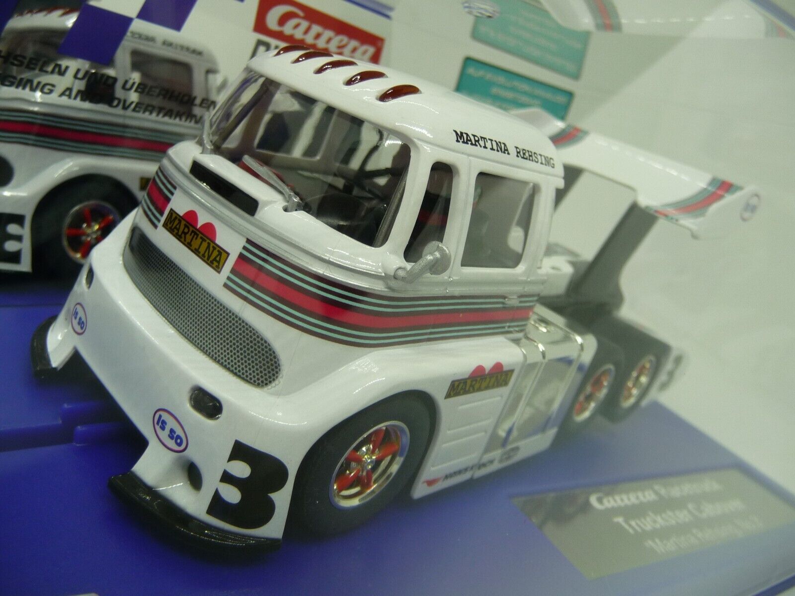 Carrera EVO DIGITAL 1:32 TRUCKSTER CABOVER MARTINA REHSING No.3 slot car also suits scalextric - Image 4